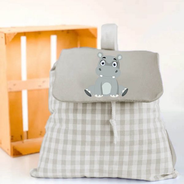 sac à dos hippopotame