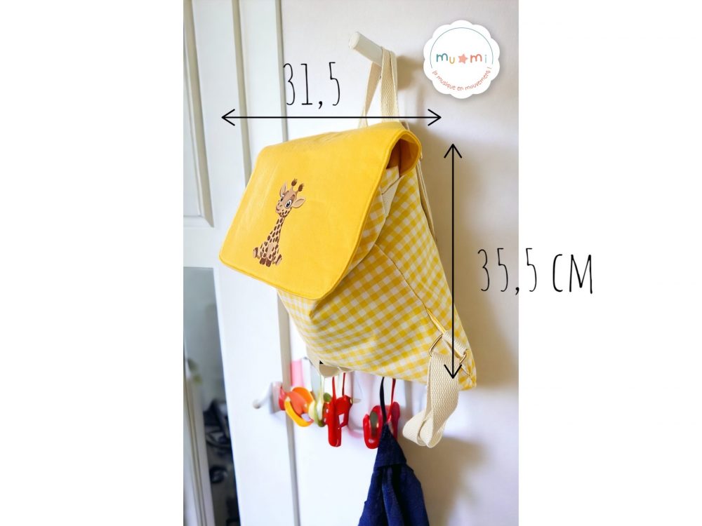 sac à dos crèche taille